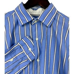 Cremieux Collection Mens Striped Long Sleeve Button Down Dress‎ Shirt Large